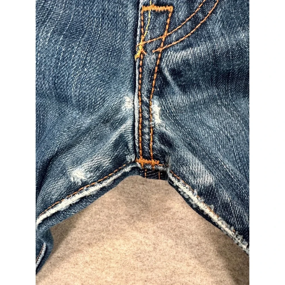 Levis 501 Original Straight Leg Jeans Mens 36x34 Blue Denim 14501-0033